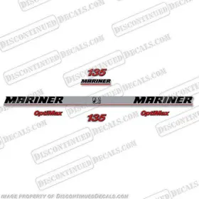 Ma-135-opt-2000 Discontinued Decals Fits Mariner 135 Hp Decal Kit - Optimax 2000 2001