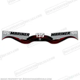 Ma-135-opt-wr Discontinued Decals Fits Mariner 135hp Optimax Decal Kit - Wrap Around