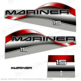 Ma-15-98 Discontinued Decals Fits Mariner 15hp Decal Kit - 1998