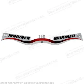 Ma-15-wr Discontinued Decals Fits Mariner 15hp Decal Kit - Wrap Around