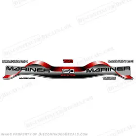 Ma-150-2.0-r Discontinued Decals Fits Mariner 150hp 2.0 Outboard Motor Decal Kit - Red