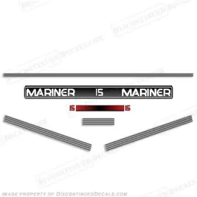 Ma-15ml-96 Discontinued Decals Fits Mariner 1996 15hp Outboard Motor Decal Kit