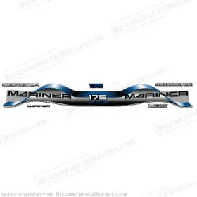 Ma-175-2.5-b Discontinued Decals Fits Mariner 175hp 2.5 Outboard Motor Decal Kit - Blue