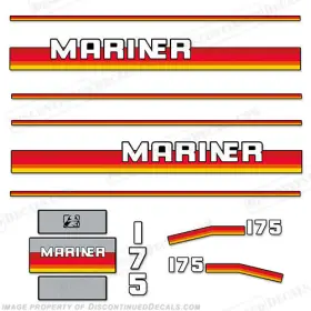 Ma-175-90 Discontinued Decals Fits Mariner 175hp Outboard Motor Decal Kit - 1990s