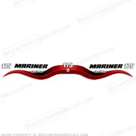 Ma-175-opt-wr Discontinued Decals Fits Mariner 175hp Optimax Outboard Motor Decal Kit - Wrap Around