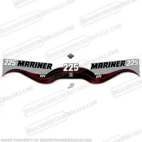 Ma-225-ma-wr Discontinued Decals Fits Mariner 225hp Magnum Efi Outboard Motor Decal Kit - Wrap Around 2003 2008