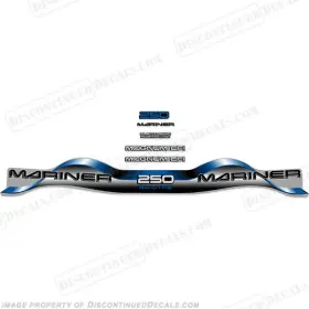 Ma-250-3.0-mag-b Discontinued Decals Fits Mariner 250hp 3.0 Magnum Efi Decal Kit - Blue