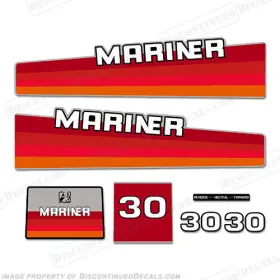 Ma-30-85 Discontinued Decals Fits Mariner 30hp Outboard Motor Decal Kit - 1985 1987