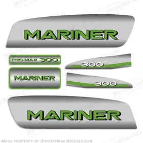 Ma-300-pm-g Discontinued Decals Fits Mariner 300hp Promax Decal Kit - Custom Green