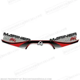 Ma-4-4s-99 Discontinued Decals Fits Mariner 4hp Four Stroke Decal Kit 1999 - 2000