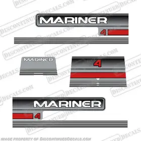 Ma-4-96 Discontinued Decals Fits Mercury Mariner 4hp Decal Kit - 1994 1996