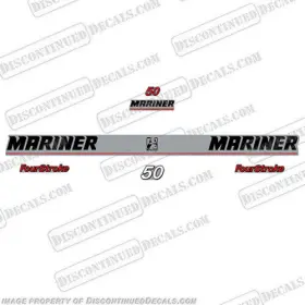 Ma-50-fs Discontinued Decals Fits Mariner 50hp Fourstroke Decal Kit - 2000 2002