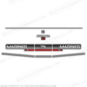 Ma-75-94 Discontinued Decals Fits Mariner 1994 75hp Outboard Motor Decal Kit