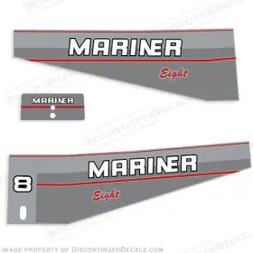 Ma-8-96 Discontinued Decals Fits Mariner 1996 8hp Decal Kit