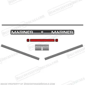 Ma-8-ml-96 Discontinued Decals Fits Mariner 1994-1996 8hp Outboard Decal Kit
