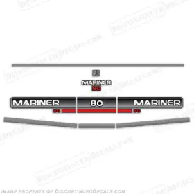 Ma-80-94 Discontinued Decals Fits Mariner 1994 80hp Outboard Decal Kit