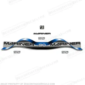 Ma-90-b-00 Discontinued Decals Fits Mariner 90hp Decal Kit - Blue
