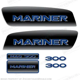 Ma-mag-300-blk Discontinued Decals Fits Mariner Mag 300 Decal Kit - Custom Color Black