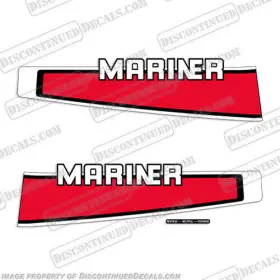 Ma-uni-77-89 Discontinued Decals Fits Mariner Outboard Engine - Universal For All Horsepower Motors From 1