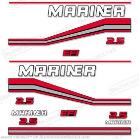 Mar-2.5-efi-per Discontinued Decals Fits Mariner 2.5l Performance Efi Decal Kit 1990-1997