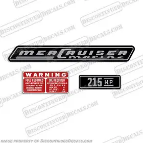 Mc-215 Discontinued Decals Fits Mercury Mercruiser 215hp Inboard Motor