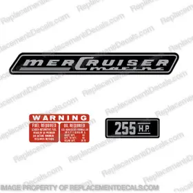 Mc-255 Discontinued Decals Fits Mercury Mercruiser 255hp Inboard Motor