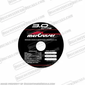 Mc-3.0-fa Discontinued Decals Fits Mercruiser 3.0 Litre Flame Arrestor Decal Kit