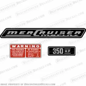 Mc-350-1970 Discontinued Decals Fits Mercruiser 350hp - 1970