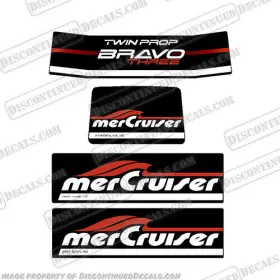 Mc-b3-tp Discontinued Decals Fits Mercruiser Bravo Three Twin Prop