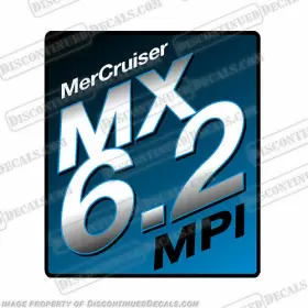 Mc-mx-6.2-mpi-98 Discontinued Decals Fits Mercruiser Mx 6.2 Mpi Flame Arrestor Decal 1998