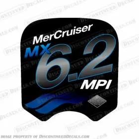 Mc-mx-6.2-mpi-b Discontinued Decals Fits Mercruiser Mx 6.2 Mpi Decal - Blue