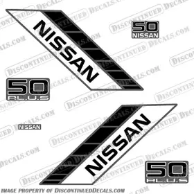 N-50-90s-plus Discontinued Decals Fits Nissan 50hp Plus Decal Kit - 1990s
