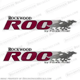 Rv-fr-rroo-s2-59.25 Discontinued Decals Fits Rockwood Roo By Forest River Rv - Style 2 Set Of 11.5 Inch X 59.25