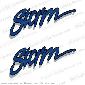 Rv-fw-strm-2 Discontinued Decals Fits Storm By Fleetwood Rv Set Of 2