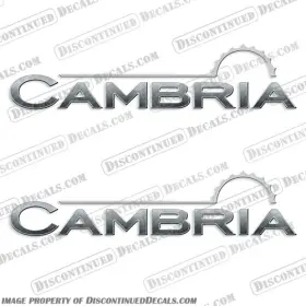 Rv-itas-c-14 Discontinued Decals Fits Itasca Cambria Logo Decal Kit - Set Of 2 14 Inch Long