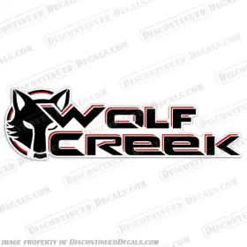 Rv-wlf-crk-sng-40 Discontinued Decals Fits Wolf Creek Rv Decal - Single 40 Inch Long