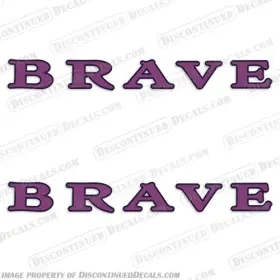 Rv-wnn-brv-2c-4.75 Discontinued Decals Fits Winnebago Brave Rv Set Of 2 - Color 4.75 Inch X 41.25