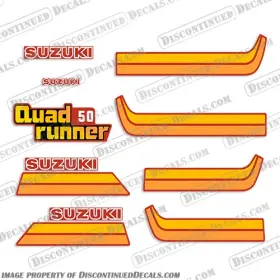 S-qr-50-atc Discontinued Decals Fits 1987 Suzuki 50cc Quad Runner Atc