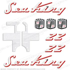 Sk-22-57 Discontinued Decals Fits Sea King 1957 22hp Outboard Motor Engine