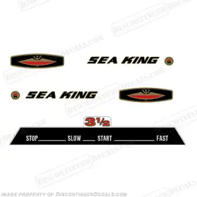Sk-3.5-65 Discontinued Decals Fits Sea King 1965 3.5hp Outboard Motor Engine