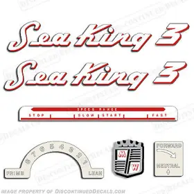 Sk-3-53 Discontinued Decals Fits Sea King 1953-1955 3hp Outboard Motor Engine