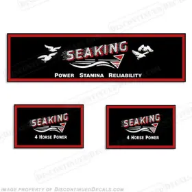 Sk-4-31 Discontinued Decals Fits Sea King 4hp Outboard Motor Engine 1931-1934