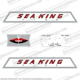 Sk-5-61 Discontinued Decals Fits Sea King 1961 5hp Outboard Motor Engine