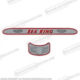 Sk-8.5-39-41 Discontinued Decals Fits Sea King 1939 - 1940 1941 8.5hp Outboard Motor Engine
