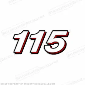 Sng-m-115-07 Discontinued Decals Fits Mercury Single Inch 115 Decal - 2007 And Up