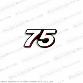Sng-m-75-6 Discontinued Decals Fits Mercury Single 75 Decal 2006