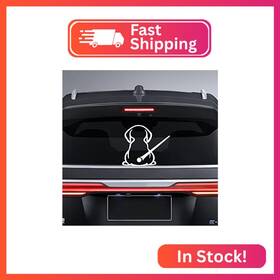 Dreothy Nh01104 Brand Waterproof Dog Decal Vinyl Sticker For Car Rear Window Moving T