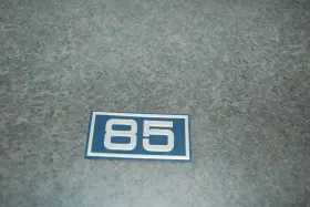 206506 Evinrude Johnson Nos Genuine Plate Port And Stbd 85 Blue Emblem New Old