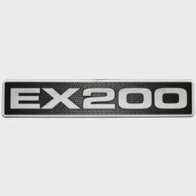 1116072 Excel Boats Pn Boat Raised Emblem Model Decal Ex200 Silver Sticker
