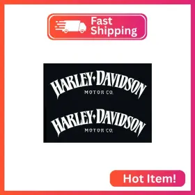 Fb0001 F&b Decals Motorcycle Classic Logo Harley Design Vinyl Decal #2 Right And Left Piece Moto